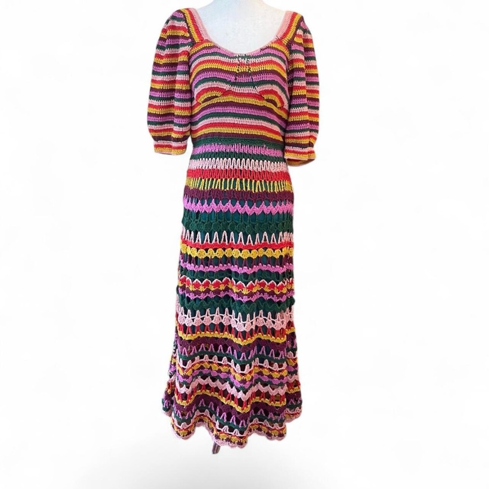 FARM Rio Paloma Crochet Dress. NWT